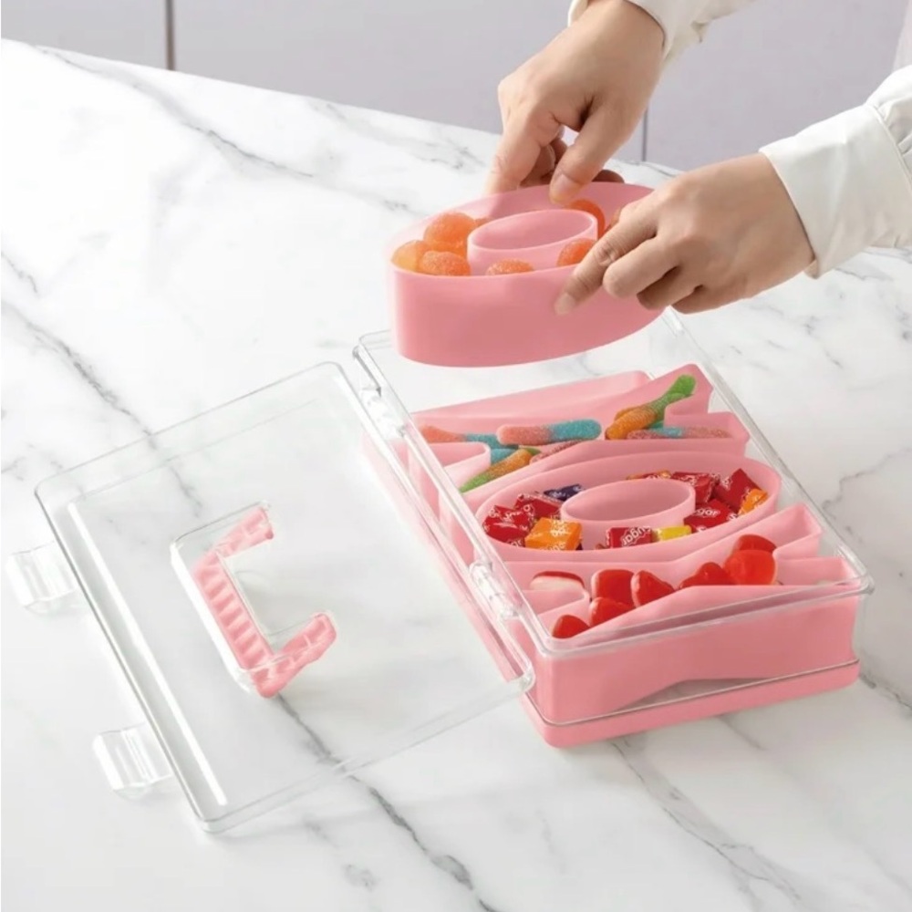Cook with Color XOXO Pink Snackel Box Set‎ - Picture 2 of 3